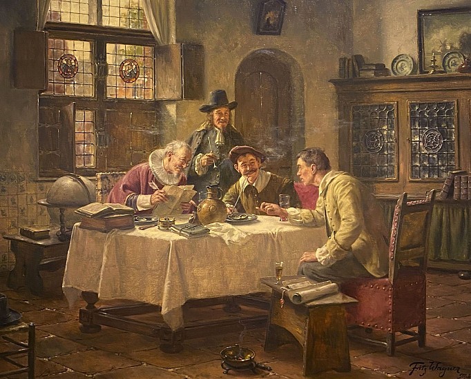 Fritz Wagner, The Consultation
Oil on Canvas