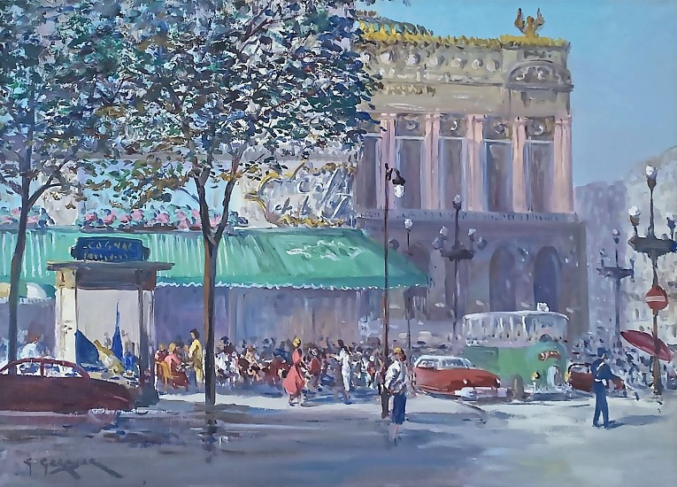G. Gerber, Café et Opéra, Rue de Paris
Oil on Canvas