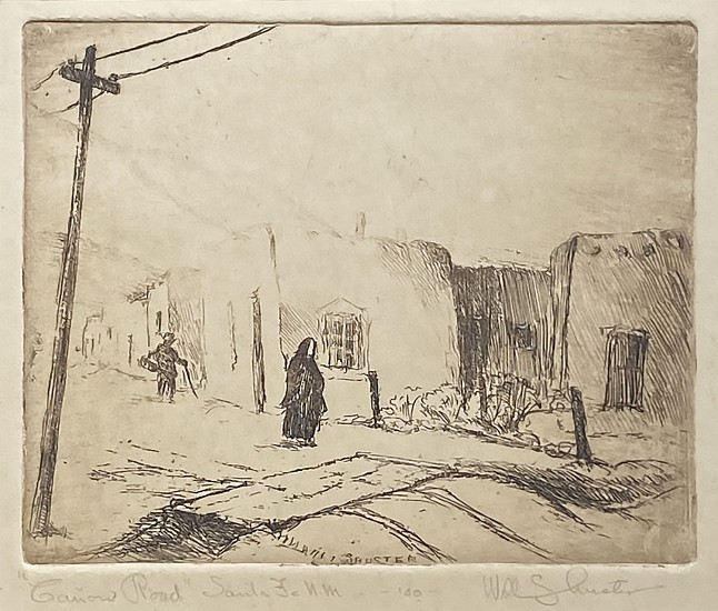 William Howard Shuster, Canyon Road, Sante Fe
Etching