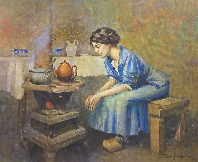 Francis Humphry Woolrych, Waiting for Water to Boil
Watercolor