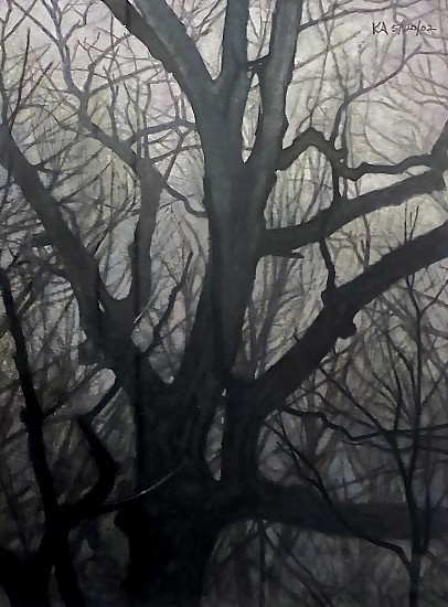 Kent Addison, Wildwood Winter Fog
2002, Watercolor
