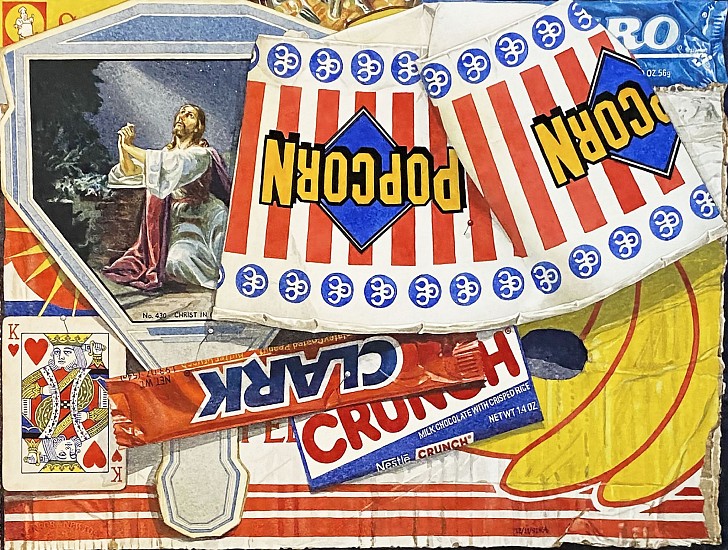 Kent Addison, Popcorn, Clark, Crunch, Christ (Trompe-l'œil Still Life)
December 11, 1991, Watercolor