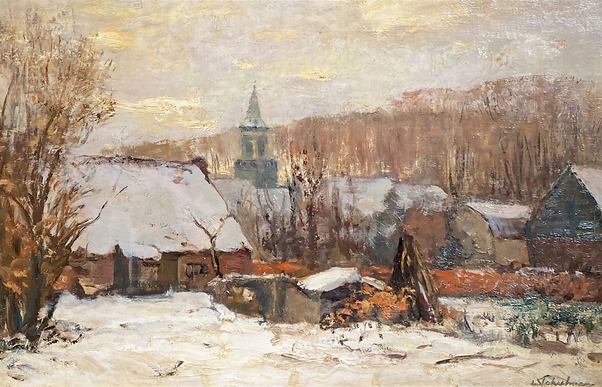 David Schulman, Village Under the Snow
Oil on Canvas
