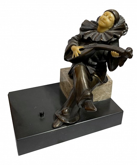 Demetre Chiparus, Pierrot Playing the Mandolin
Bronze and Resin