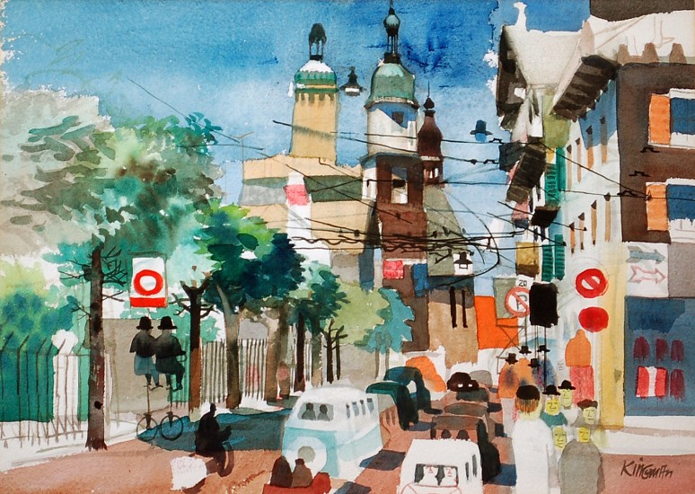 Dong Kingman, European City
Watercolor