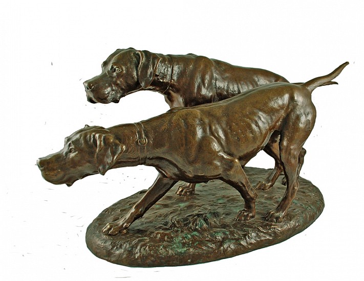 Lauritz Jensen, Two Sporting Dogs
Bronze