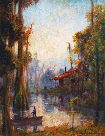 Knute Heldner, Sunset On the Bayou
Oil on Canvas