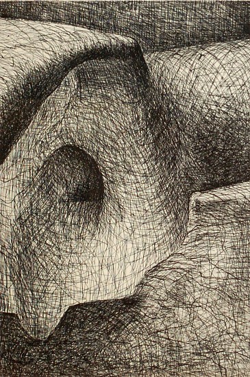 Henry Moore, Elephant Skull Plate XVI
1970, Engraving