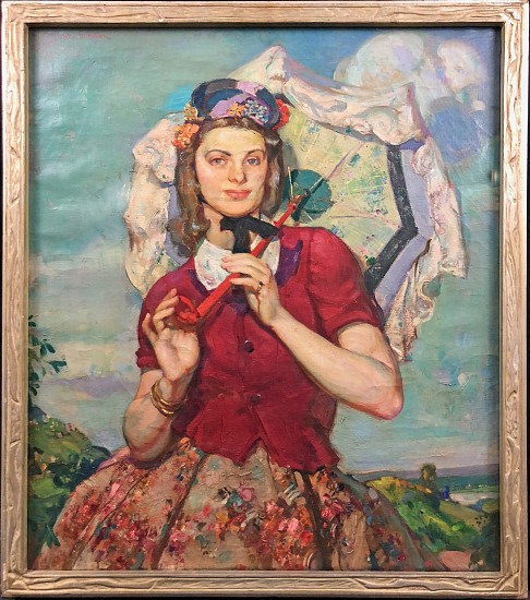 John M Heller, Lady with a Parasol
Oil Painting on Canvas