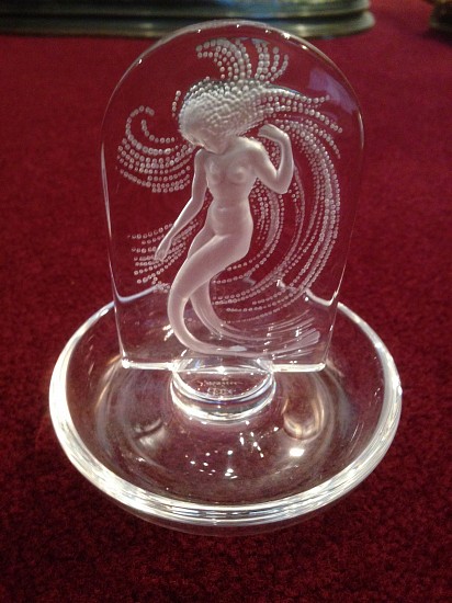 Lalique, Mermaid Ringholder
Glass