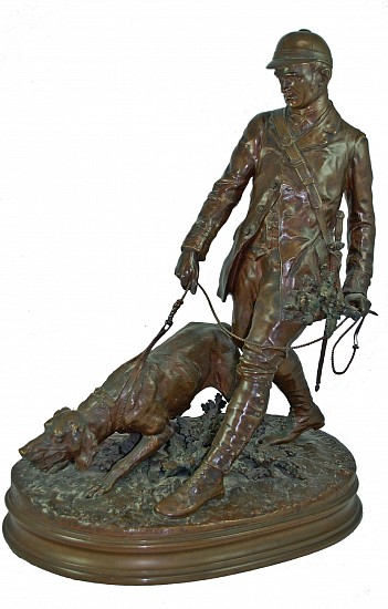 Pierre Jules Mene, Hunter and Hound
Bronze