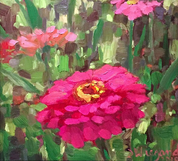 Julie Wiegand, Pretty in Pink
Oil on Board