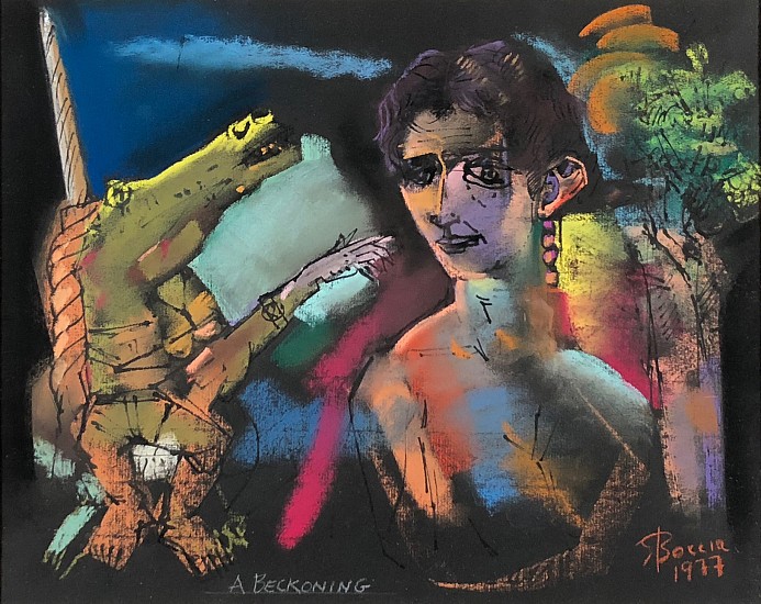Edward Boccia, A Beckoning
1977, Ink and Pastel on Paper