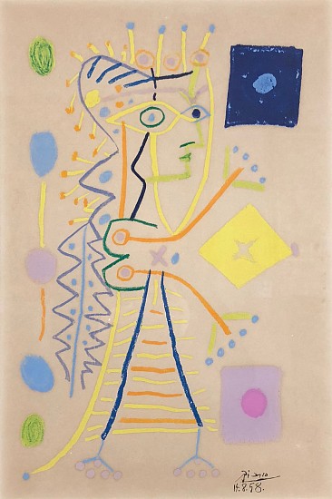 Pablo Picasso, Jacqueline
1958, Color Lithograph