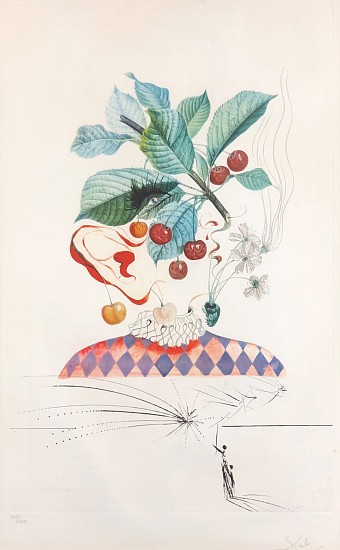 Salvador Dali, Cerises Pierrot
1969-1970, Color Lithograph