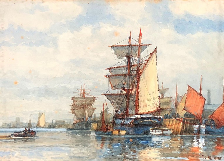 Frederick James Aldridge, Ships at Sea
Watercolor