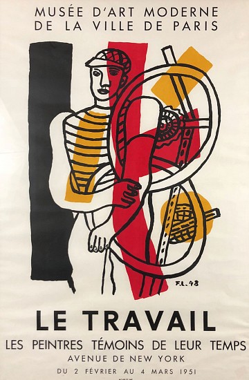 Fernand Leger, Le Travail Poster
Color Lithograph Poster