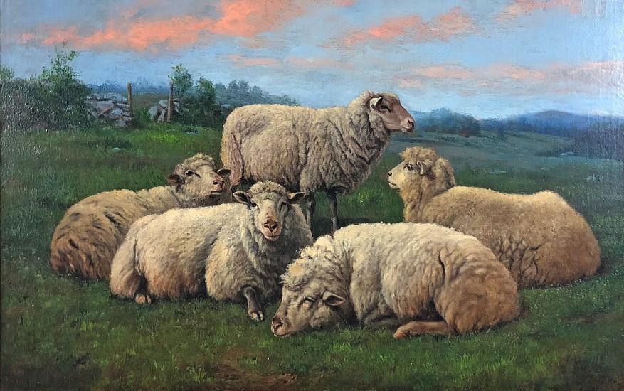 Arthur Fitzwilliam Tait, Pastoral Twilight
Oil on Canvas