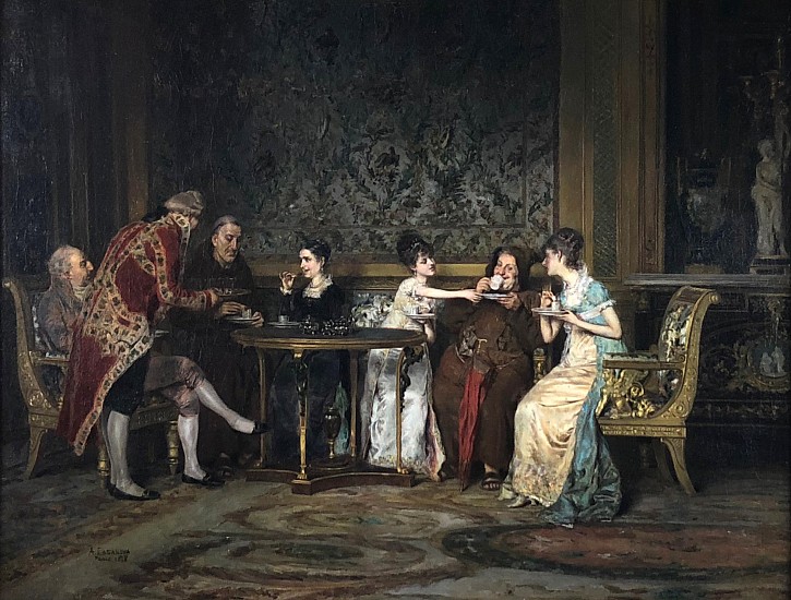 A. Casanova, The Chocolate Party
1878, Oil on Canvas