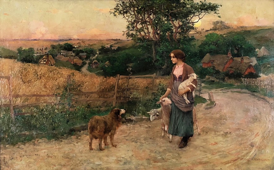 George Chambers, The Poor Man's Flock
1897, Oil on Canvas