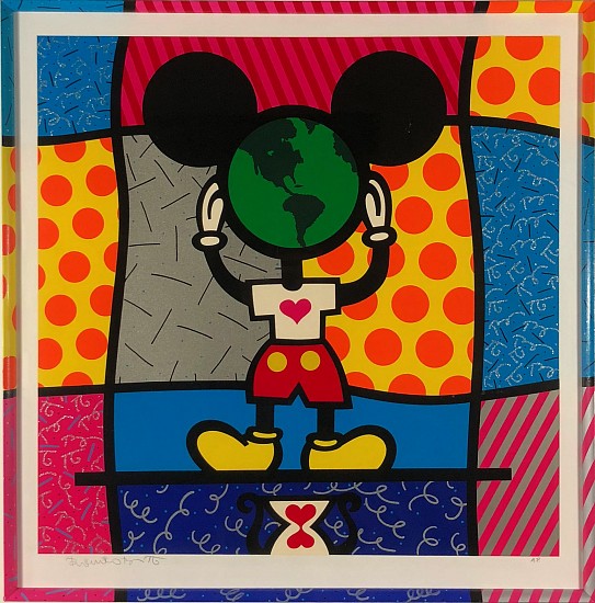Romero Britto, Mickey's World
Color Serigraph
