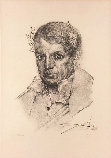 Salvador Dali, Portrait of Picasso Conceived as the Emperor Napoleon
1970, Lithograph