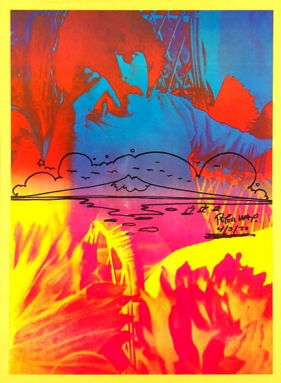 Peter Max, Self Portrait with Mountains
Mixed Media