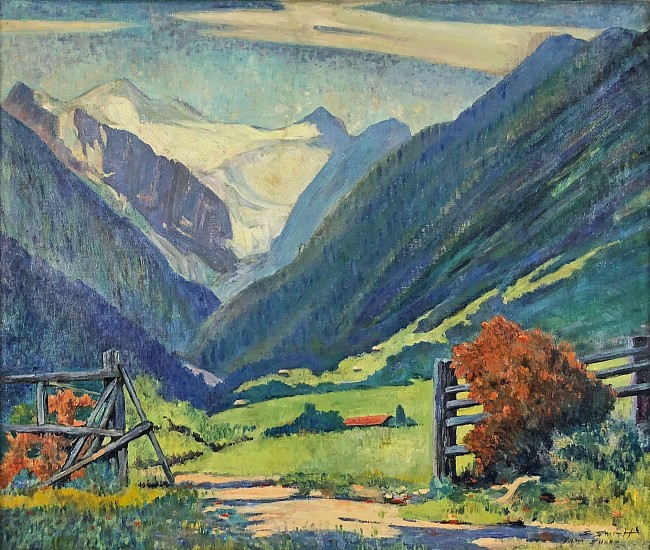 Louis Hovey Sharp, Valley in the Mountains
c. 1930S, Oil on Canvas
