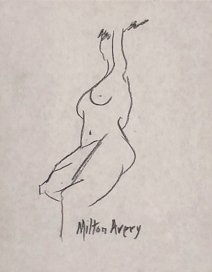 Milton Avery, Seated Nude
Charcoal and Graphite on Paper