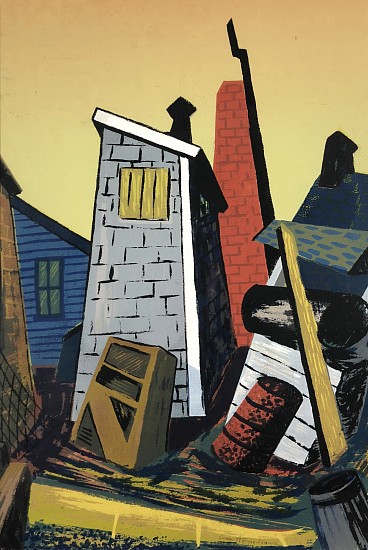 Louise Freedman, Back Alley Shed, New England
Silkscreen