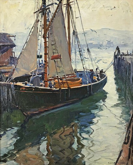 Emile Gruppe, Gloucester Harbor Scene
Oil on Canvas