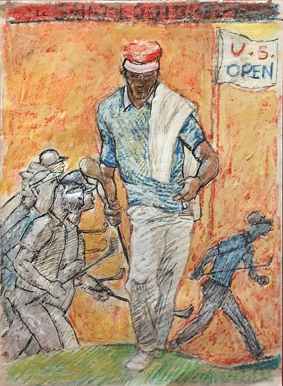 Fred Conway, Golfer at the US Open
Pen, Ink and Watercolor on Paper