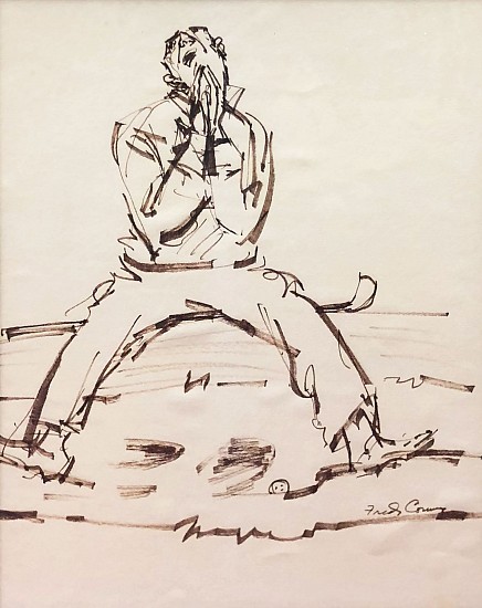 Fred Conway, Praying Golfer
Pen & Ink on Paper