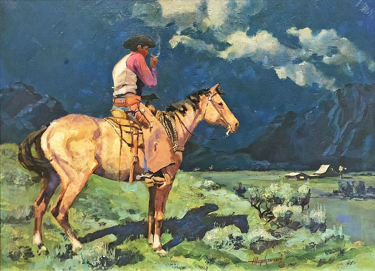 Harold Hopkinson, Overlooking the Ranch
1967, Oil on Canvas