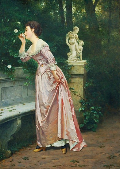 Hendrik Jacobus Scholten, A Pleasing Scent
Oil on Panel