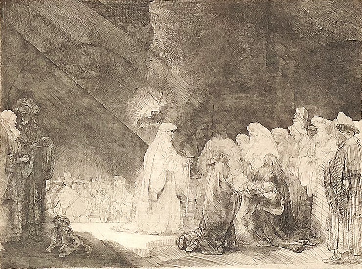 Rembrandt Van Rijn, Presentation at the Temple
Engraving