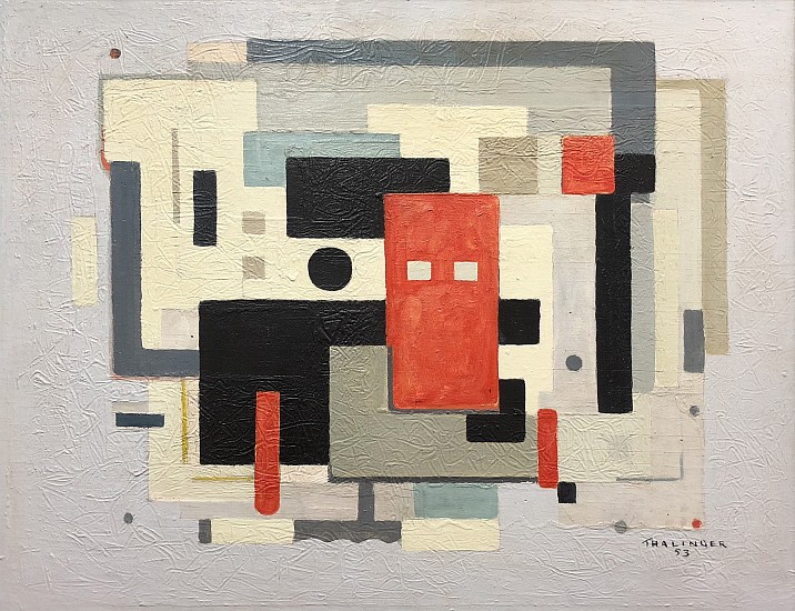 Oscar E. Thalinger, Geometric Composition
1953, Oil on Board