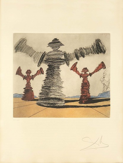 Salvador Dali, The Spinning Man
Color Lithograph