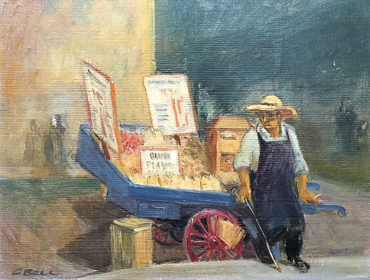 Cecil Crosley Bell, Blind Peanut Vendor
1958, Oil on Panel