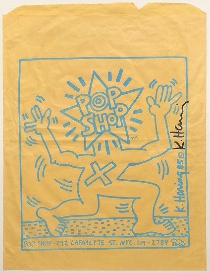 Keith Haring, Pop Shop Bag
1985, Paper Bag with Lithograph