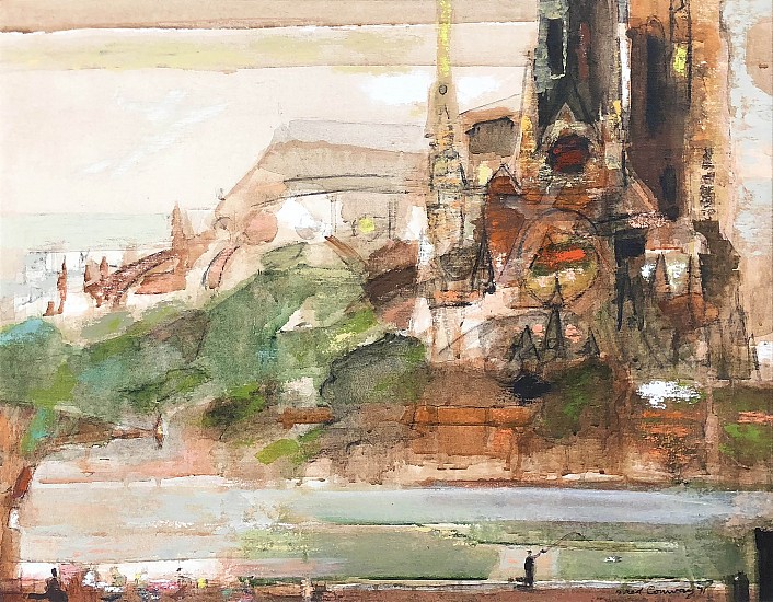 Fred Conway, European Cathedral
Oil on Canvasboard