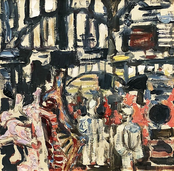 Alexandre Sacha Garbell, Abstract Figures
Oil on Panel