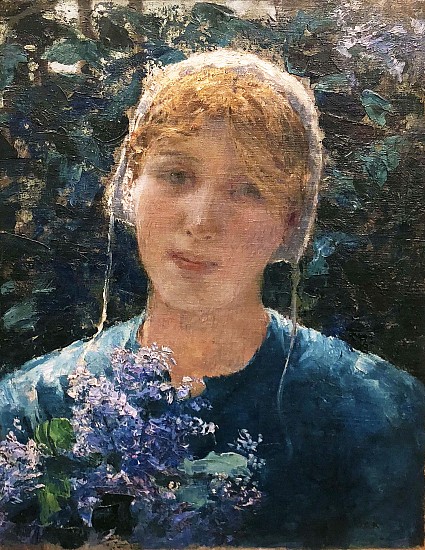 George Hitchcock, Lilac Blossoms
Oil on Canvas