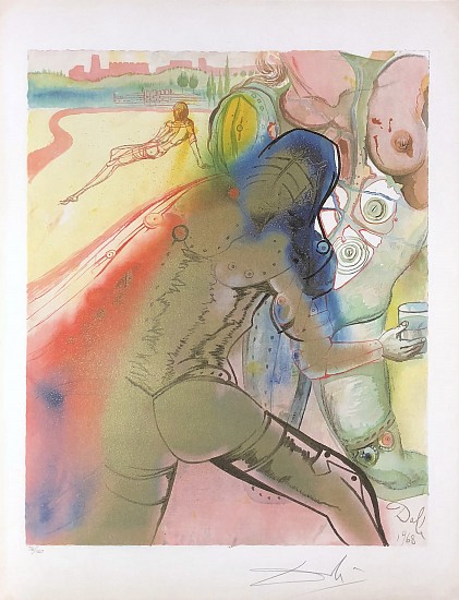 Salvador Dali, Death of Clorinda
1969, Color Lithograpgh