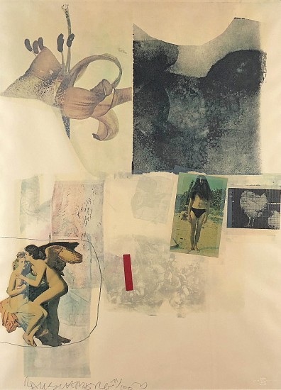 Robert Rauschenberg, Untitled
1973, Lithograph of a Silkscreen Collage