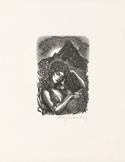Fritz Eichenberg, Frontispiece for Eleonora
Frontispiece with Text