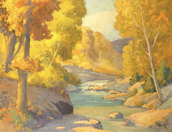 Frank B Nuderscher, Ozark Stream
Oil on Board