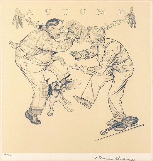 Norman Percevel Rockwell, Autumn
Black and White Lithograph