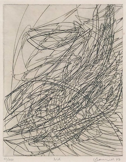 J. Saunier, Line Abstract
1977, Engraving
