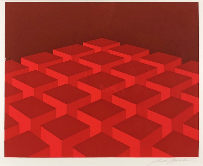 Marco Spalatin, Red Geometric
Color Lithograph